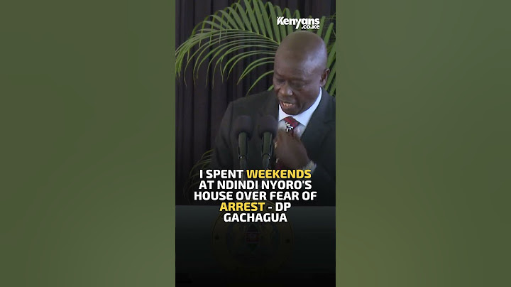 I spent weekends at Ndindi Nyoro's house over fear of arrest - DP Gachagua