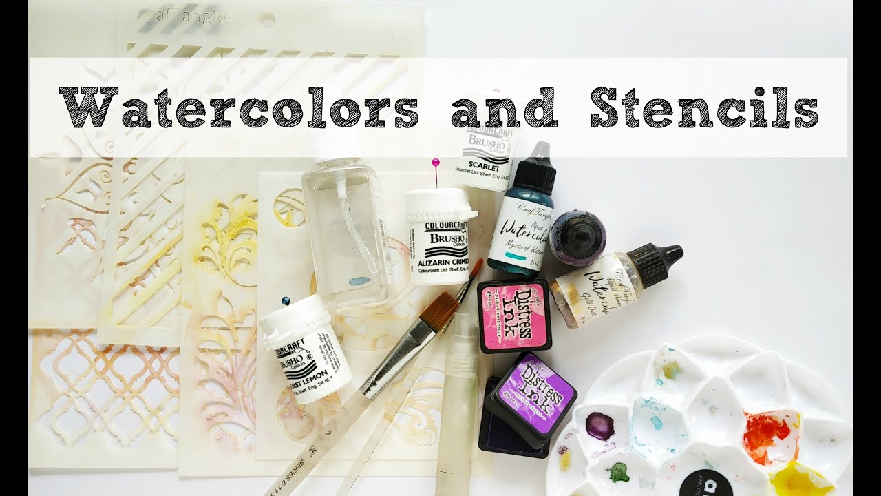 5 Creative Stenciling techniques with Watercolors (also a lot of fun ...