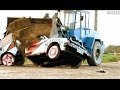 Car Cutter! (Crashing into a tractor!)