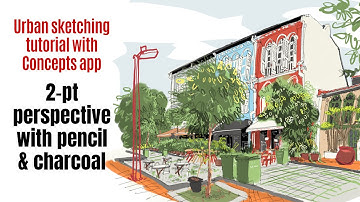 2-point Perspective Urban Sketching with Concepts app