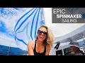 Epic spinnaker sailing to maine on our seawind 1600 catamaran  harbors unknown ep 40