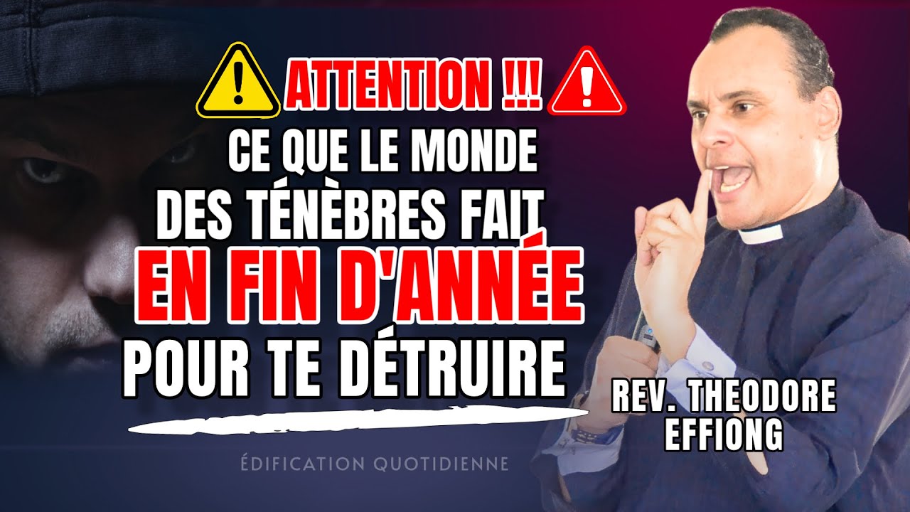 Soyez vigilants spirituellement en cette fin d'année