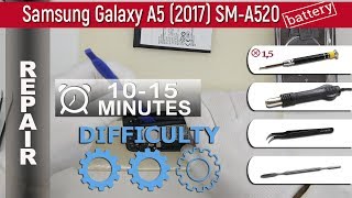 How to replace 🔧 🔋 a Battery on 📱 Samsung Galaxy A5 (2017) SM-A520
