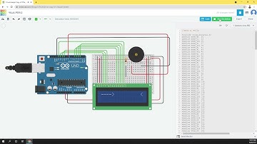 Tinkercad - Piezo Speaker and LCD