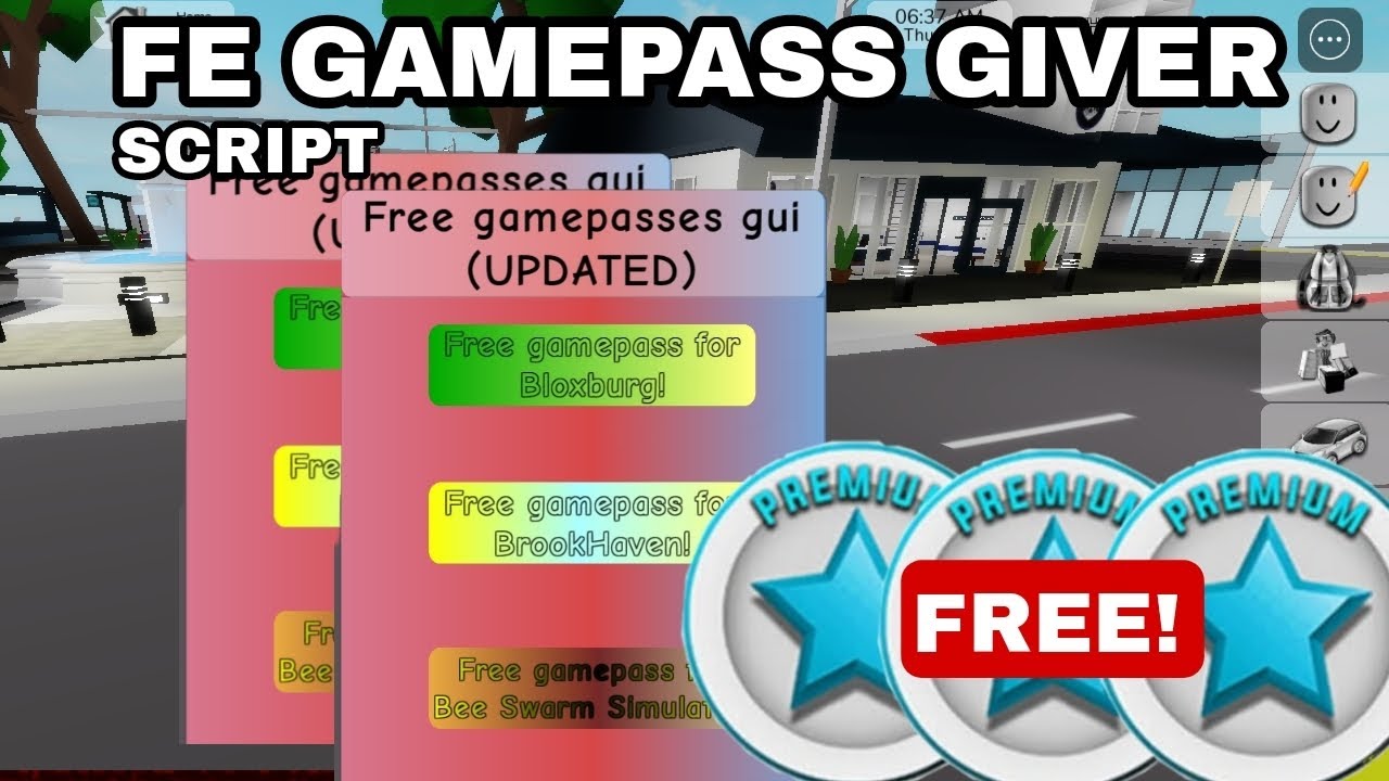 NEW* Brookhaven Fe Free Premium Unlock All Gamepass OP Script (2023)  PASTEBIN 