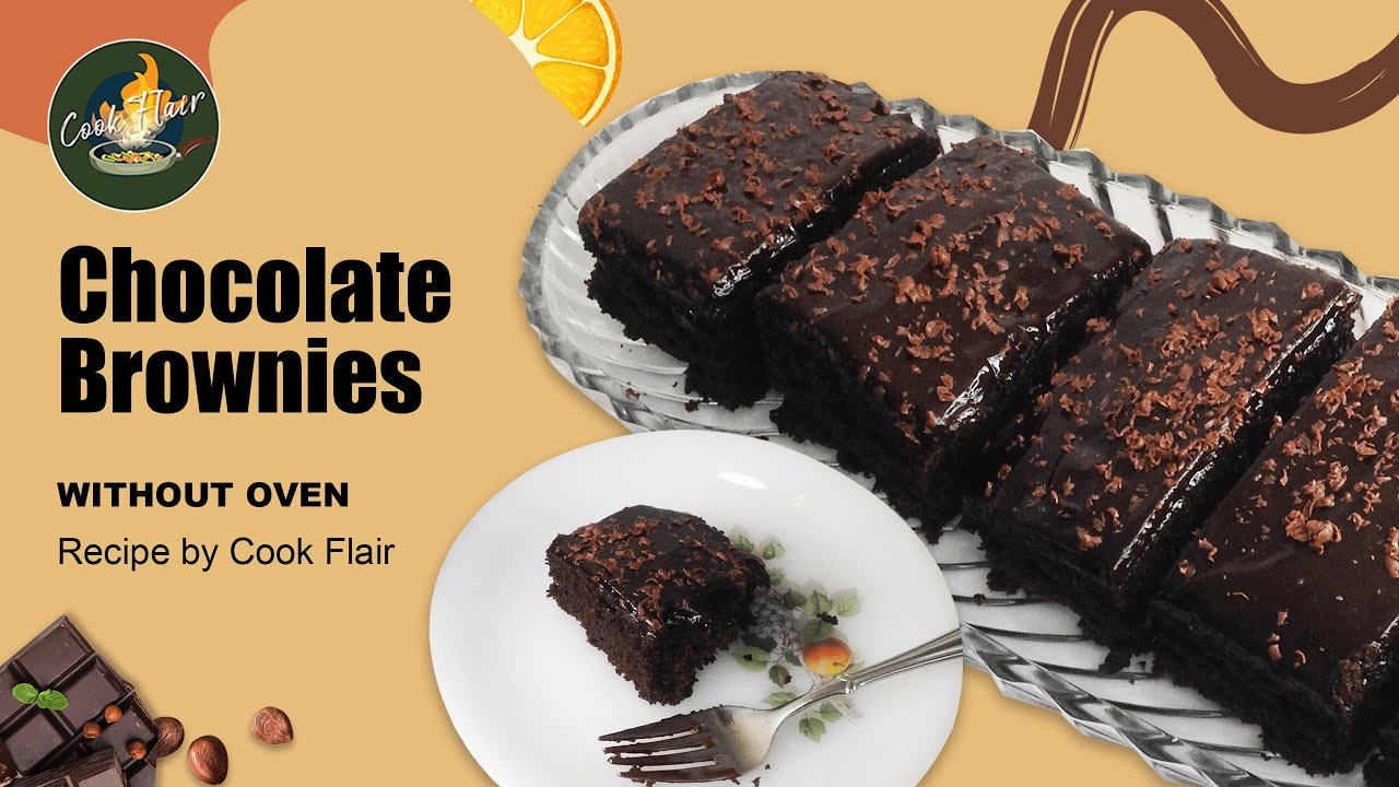 Easy Chocolate Brownies Recipe Without Oven | How to Make Brownies | Brownie Recipe