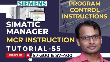 Siemens PLC Training 55 - Master Control Relay (MCR) Instruction in PLC | Siemens Video Tutorials