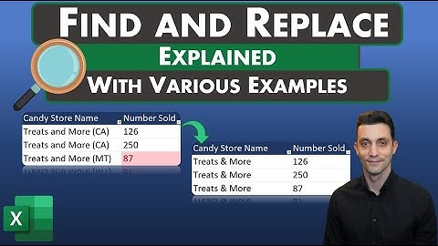 Excel Tips - Find and Replace Explained with Various Examples | Replace Data, Wildcard and Formats