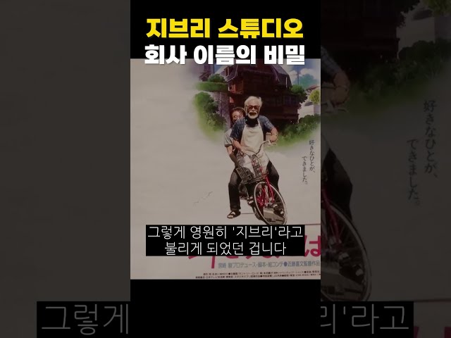 지브리의 이름이 '지브리'가 된 이유
