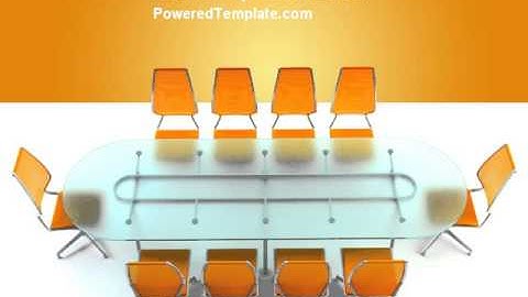 Conference Room PowerPoint Template by PoweredTemplate.com