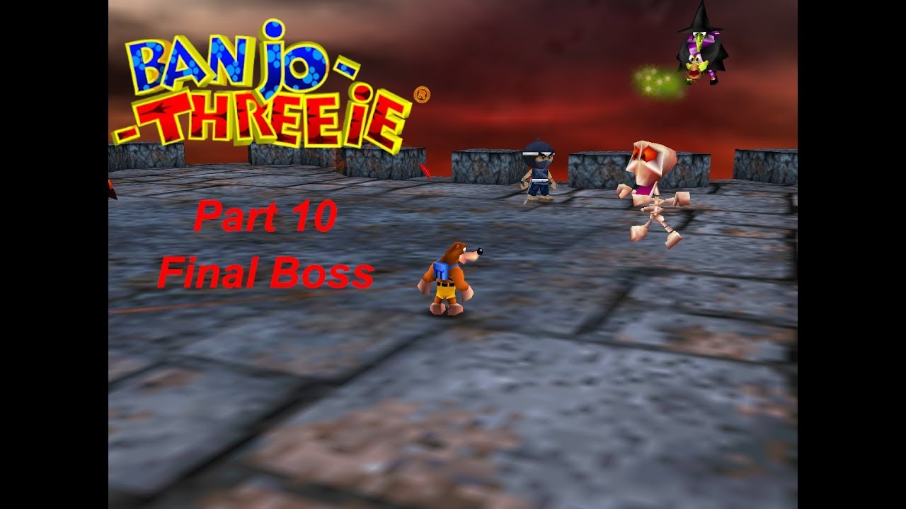 Let's Play Banjo Threeie (Blind) Part 10 Banjo & Kazooie vs Gruntilda Winkybunion YouTube