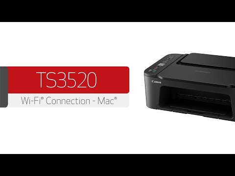 Canon Pixma TS3520 Wi-Fi Connection - Mac