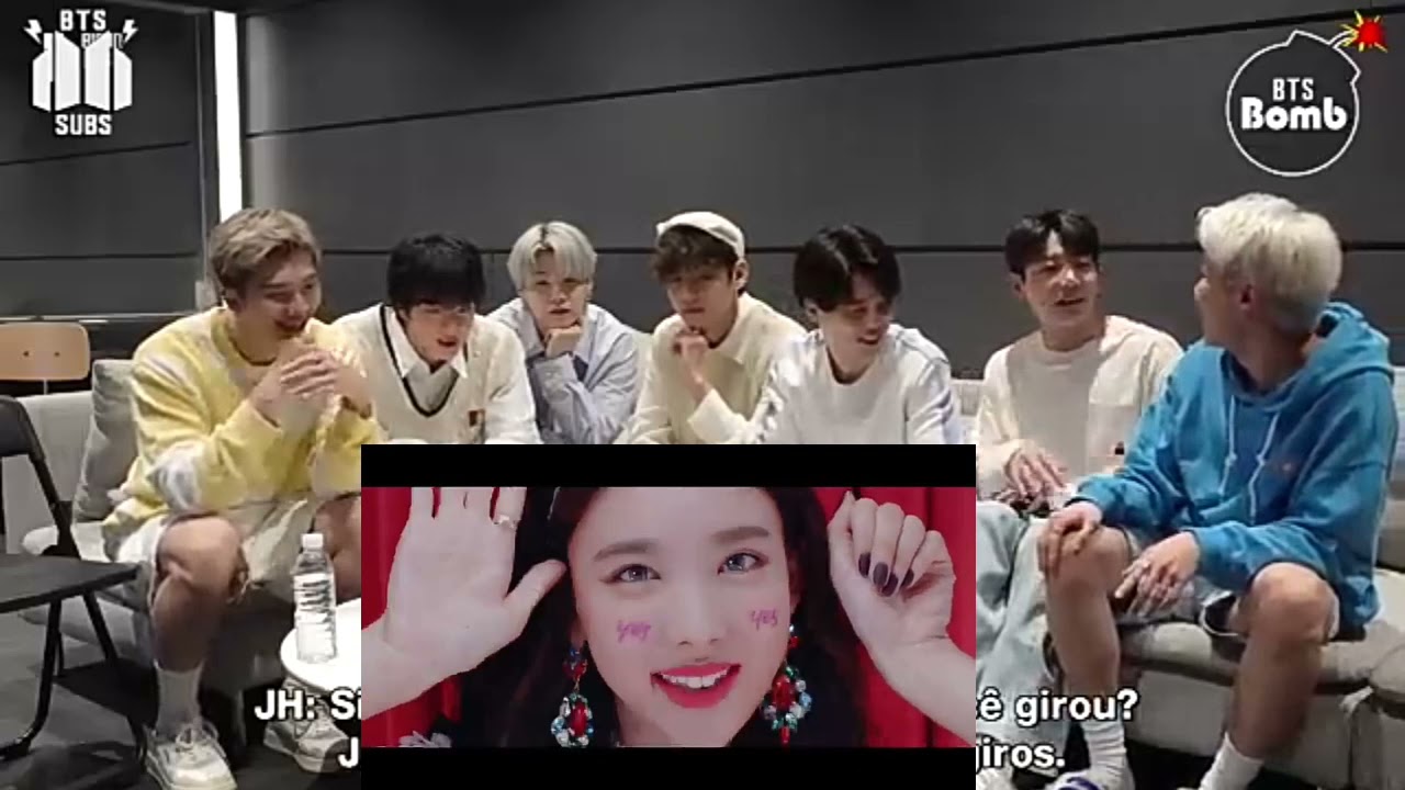 bts reagindo a twice yes or yes