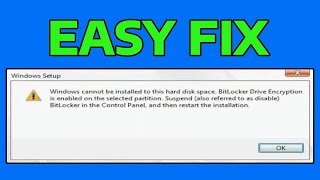 Famous How To Fix BitLocker Drive Encryption is Enabled on the Selected Partition Profile