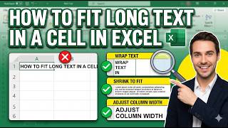How to Fit Long Text in a Cell in Excel | How to Put Long Text in One Cell in Excel