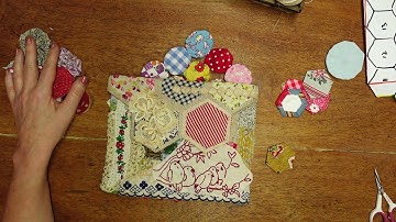 Part 4 Slow Stitched Hexie Pouch