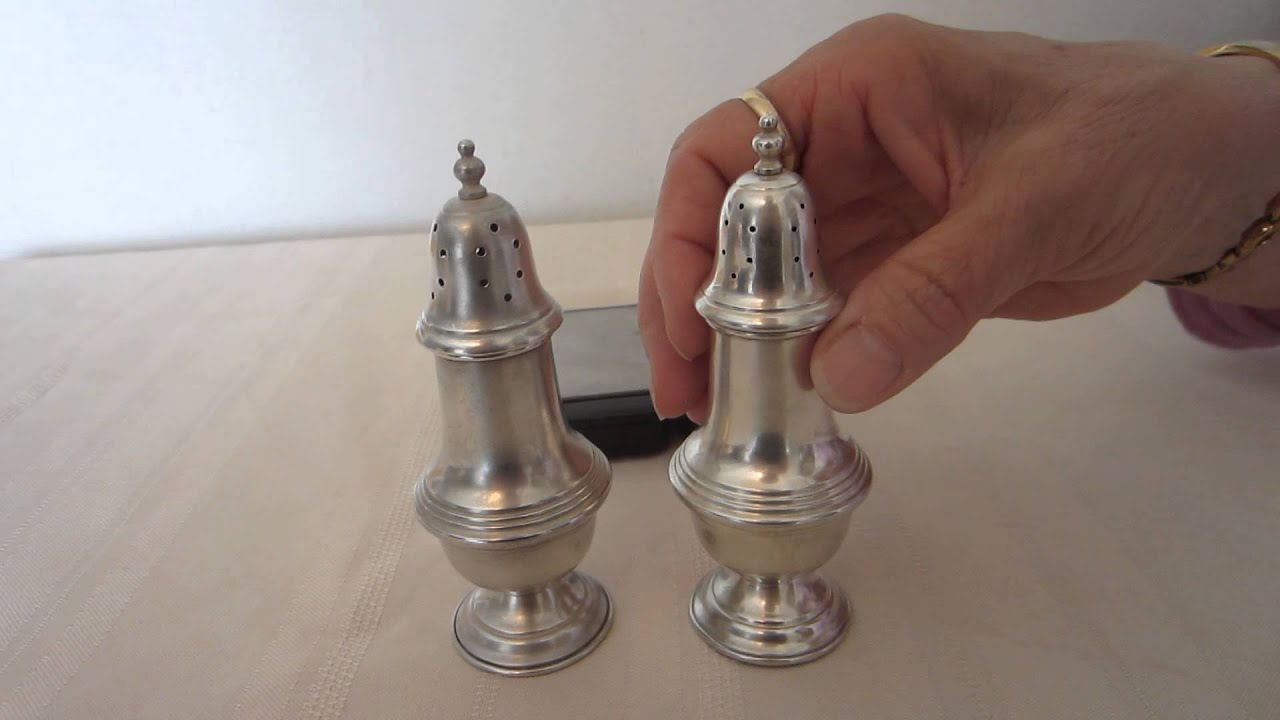 Vintage Sterling Silver Salt and Pepper Shakers