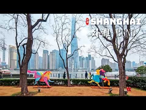 Spring Stroll along the Bund, Shanghai - 4K HDR Walking Tour