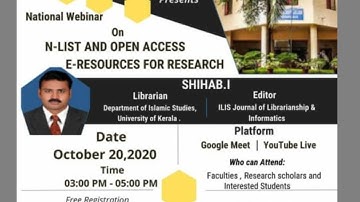 N-LIST AND OPEN ACCESS E-RESOURCES FPR RESEARCH