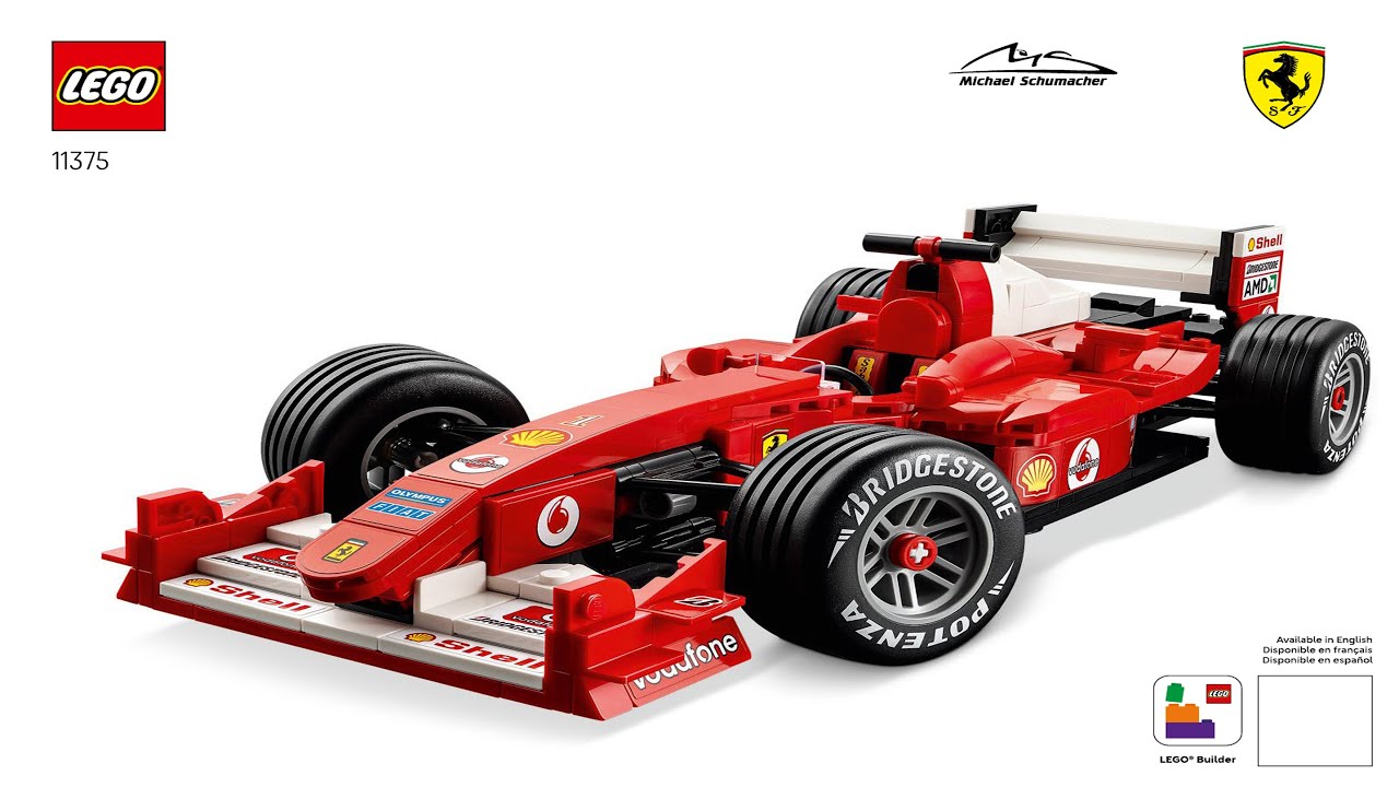 Icons - Ferrari F2004 & Michael Schumacher - Formula 1 LEGO instructions