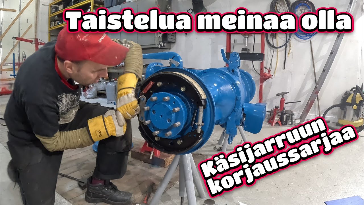 Fordson DEXTA - Jarrujen kasaus, käsijarrun rakennus