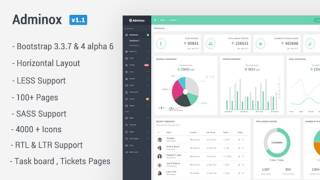 Adminox - Responsive Admin Dashboard | Themeforest Website Templates and Themes screenshot 4
