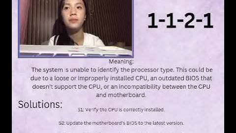 TLE   | Phoenix BIOS Six Beep Codes | By Group 8 from 10 — DAMASCUS
