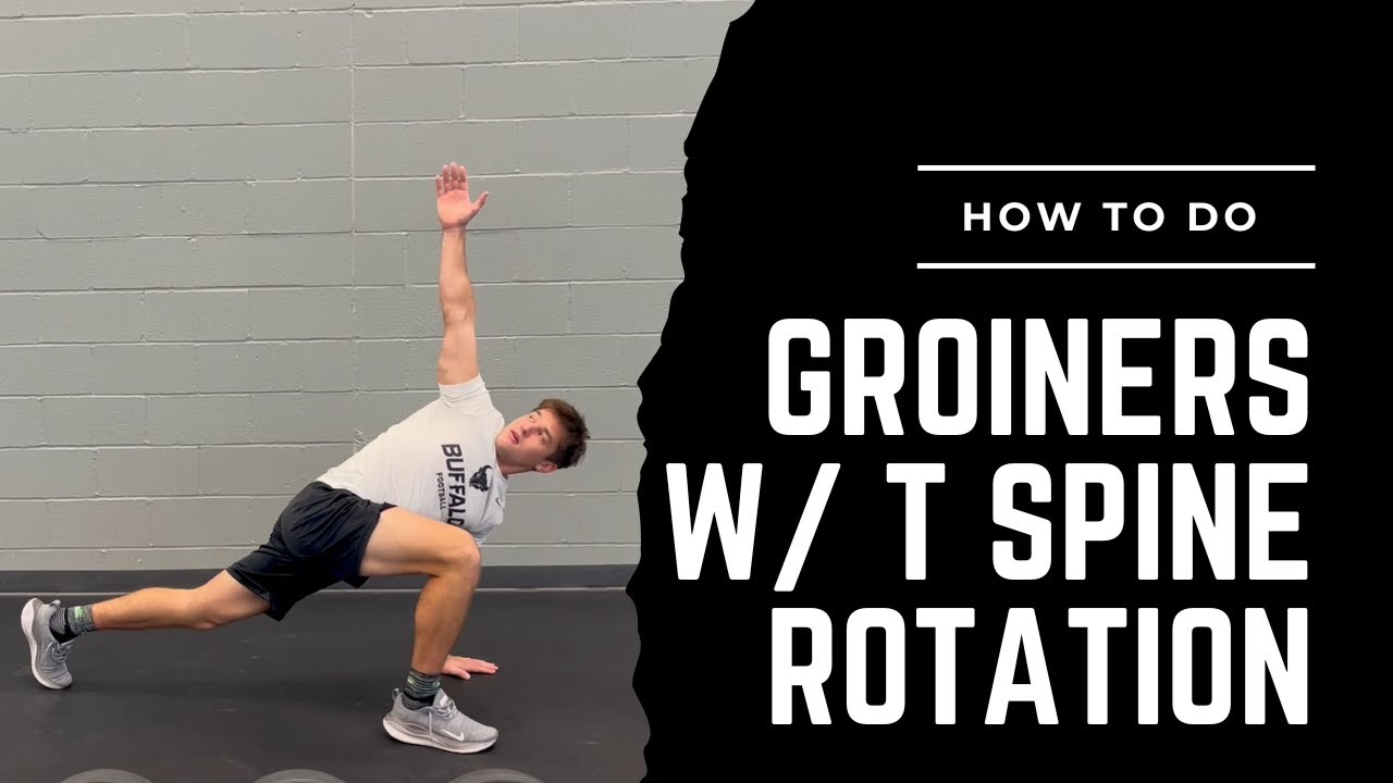 Groiners with T Spine Rotation (Exercise Library) - YouTube