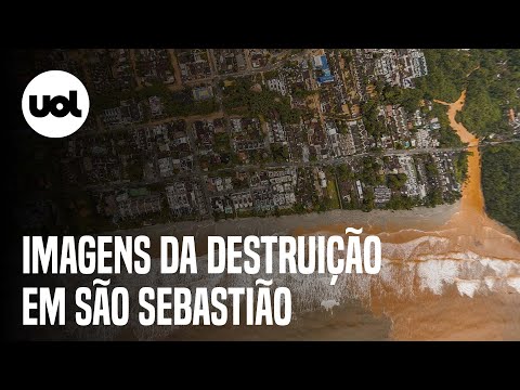 Chuvas no Litoral de São Paulo: Imagens aéreas mostram a destruição em São Sebastião