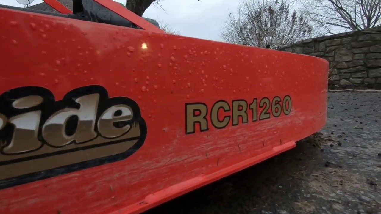 #12 Kubota B2650 and LandPride RCR1260 going three point deep in the