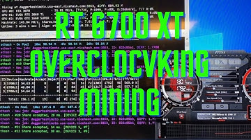 RX 6700 XT ETH Mining Undervolting Overclocking MorePowerTool
