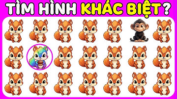 THỬ TÀI TINH MẮT Tìm Hình Khác Biệt Chủ Đề THẾ GIỚI ĐỘNG VẬT | 30 Câu Đố Nhanh Trí | Ai Tinh Mắt