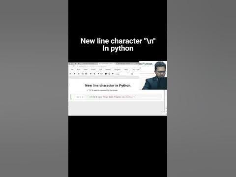 new line character in python #hindi #python #datascience #coding - YouTube