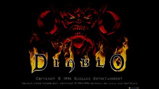 Diablo gameplay (PC Game, 1996) [HD]