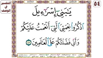 يا بني إسرائيل اذكروا نعمتي التي أنعمت عليكم وأني فضلتكم على العالمين - سورة البقرة آية 47