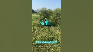 robot băm cỏ bản 1 mét chạy động cơ 20hp và điều khiển xa 500m#maybamco #robotbamco #gialai #daklak