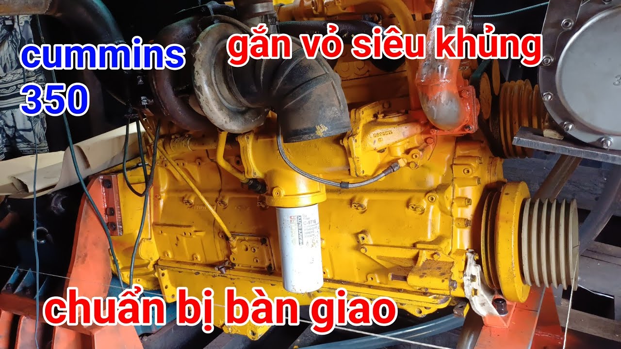 Cummins 350 gắn vỏ siêu khủng sắp hoàn thành chuẩn bị giao cho chủ
