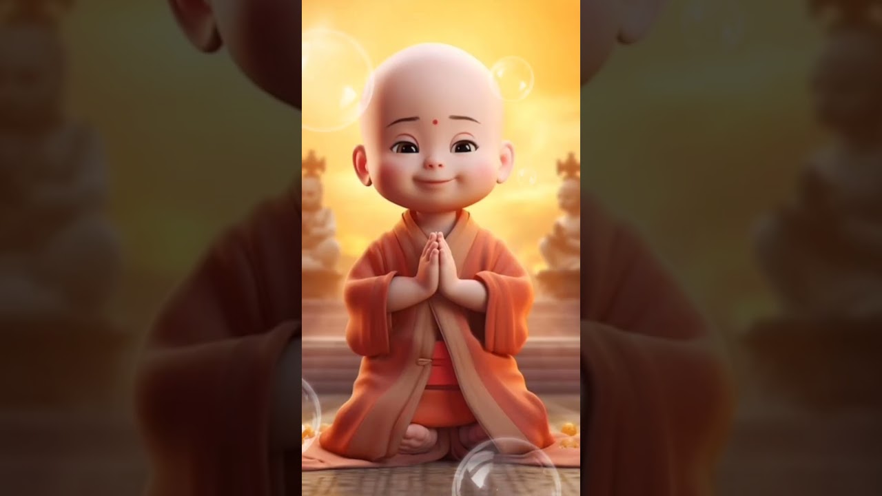 Cute👶 little 😻monk images😽 created by Ai 
