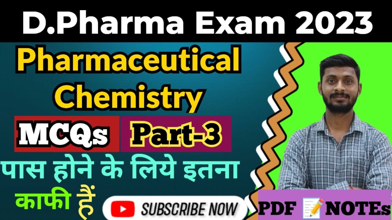 Pharmaceutical Chemistry Top Important MCQs Part3MCQs For Pharmaceutical Chemistry Very Imp