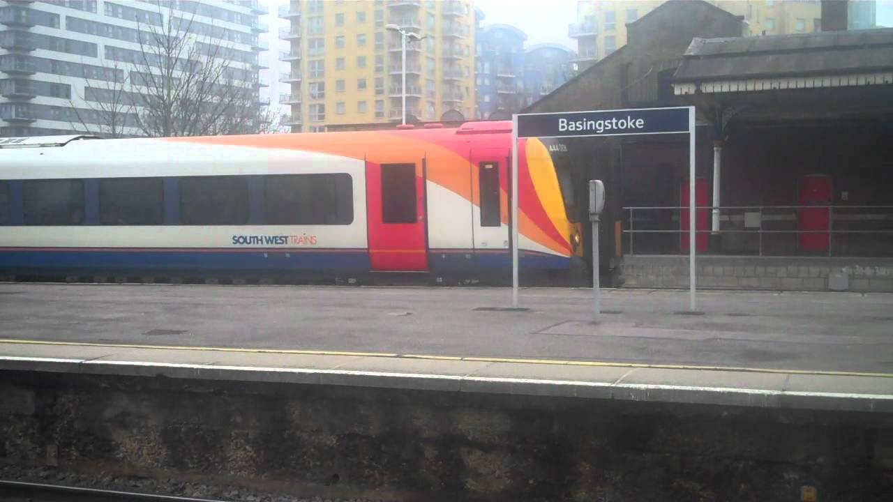 south west trains class 444008 arriving at basingstoke 2.3.2012