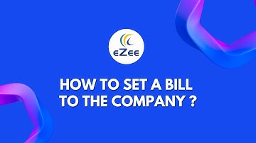 How to Set a Guest Bill to the Company in eZee Absolute, Hotel Management Software?