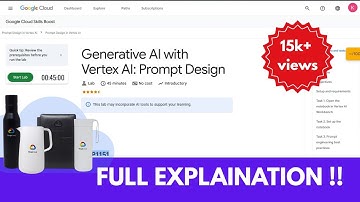 Generative AI with Vertex AI: Prompt Design | GSP1151 |  Prompt design in Vertex AI | Gen AI  2025