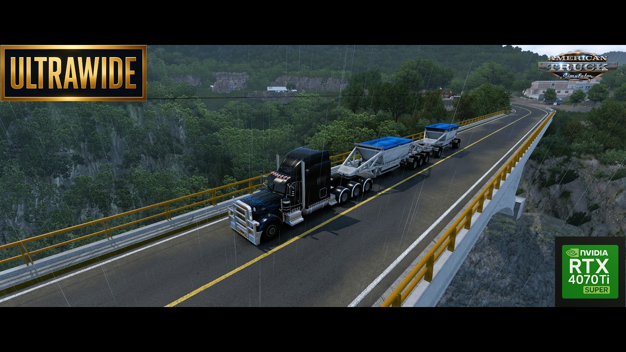 Rezbilt 389 - American Truck Simulator - Vallarta a Ameca - Moza TSW Wheel Gameplay - Ultrawide