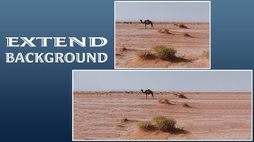 How to extend background in Adobe Photoshop Elements