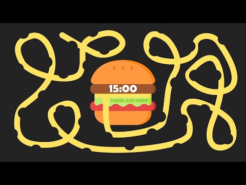 15 Minute Burger 🍔 Bomb Timer [ GIANT BURGER EXPLOSION ]