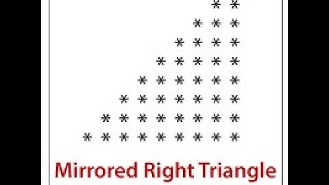 C Program Print Mirrored Right Triangle Star Pattern #shorts