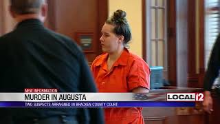Two suspects in the murder of an Augusta man plead not guilty