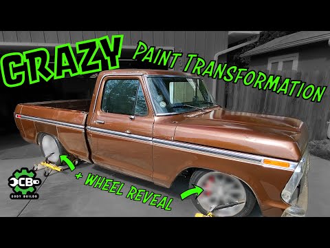 1975 Ford F150 Full Exterior Reveal | Door, Fender & Hood Install + Buff & Polish