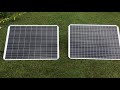 Can you hook two of the new 100 Watt Harbor Freight Solar Panels Together?? 57325 (Rainy Day Result)
