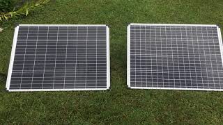 Can you hook two of the new 100 Watt Harbor Freight Solar Panels Together?? 57325 (Rainy Day Result)